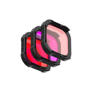 PolarPro 3-pack DiveMaster Filter Set for HERO9/10/11/12/13 Black Protective Housing (Red/Magenta/Snorkel)