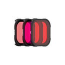 PolarPro DiveMaster 3-Pack Filter Set for GoPro HERO9, HERO10, HERO11, HERO12 Black Protective Housing - Red, Magenta, and Snorkel Filters Included