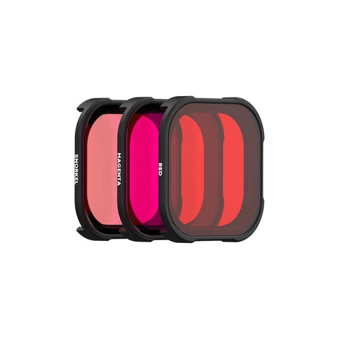 PolarPro 3-pack DiveMaster Filter Set for HERO9/10/11/12/13 Black Protective Housing (Red/Magenta/Snorkel)