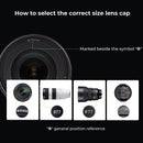 K&F Concept 9-in-1 82mm Center Pinch Lens Cap Kit