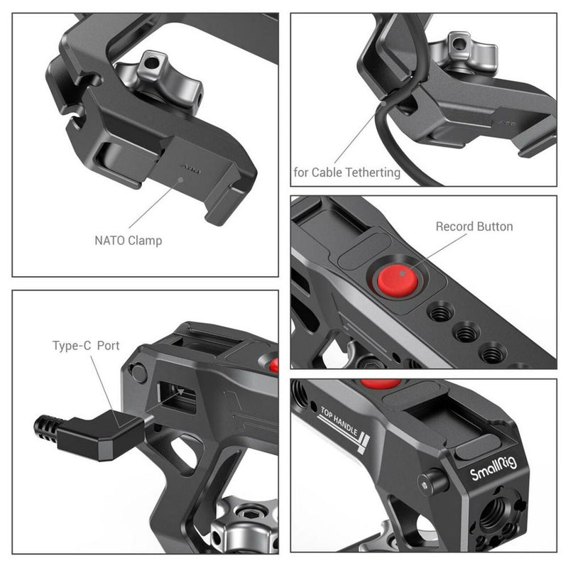 SmallRig NATO Top Handle with Record Start/Stop Remote Trigger 3322