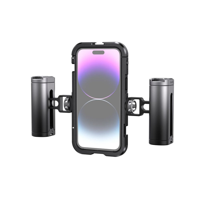 SmallRig Mobile Video Cage Kit (Dual Handheld) for iPhone 14 Pro Max 4