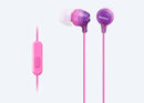 SONY In-Ear Lightweight Headphones with Smartphone Control (Violet)