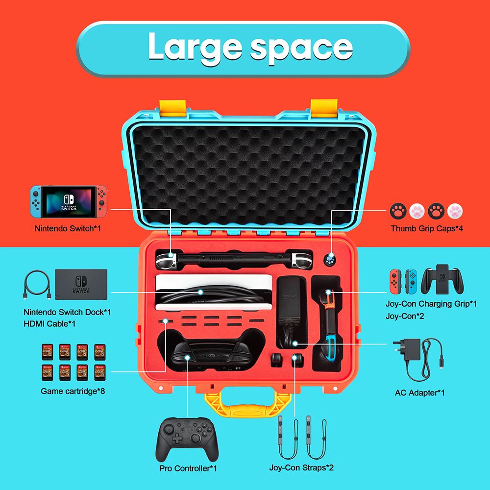 STARTRC Devaso Hardshell Case for Nintendo Switch OLED Series (Blue Or