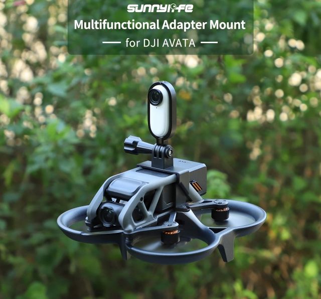 Sunnylife Multi-functional Sports Camera Adapter Mount for DJI Avata