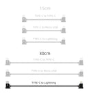 Sunnylife 1Pcs 30cm TYPE-C to Lightning Data Cable