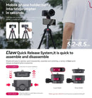 Ulanzi TT07 Aluminum Alloy Claw Quick Release Teleprompter Tripod T031GBB1