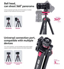 Ulanzi TT07 Aluminum Alloy Claw Quick Release Teleprompter Tripod T031GBB1