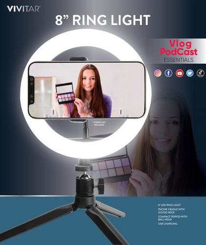 Vivitar Deluxe 8" LED Ring Light